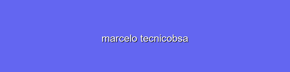 Capa do marcelo tecnicobsa